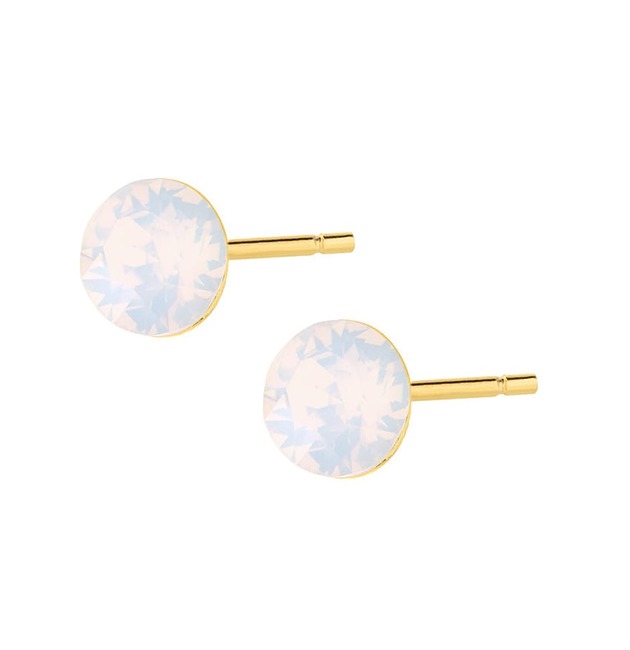 kolczyki z kamieniami Kolczyki z błękitnym kryształem