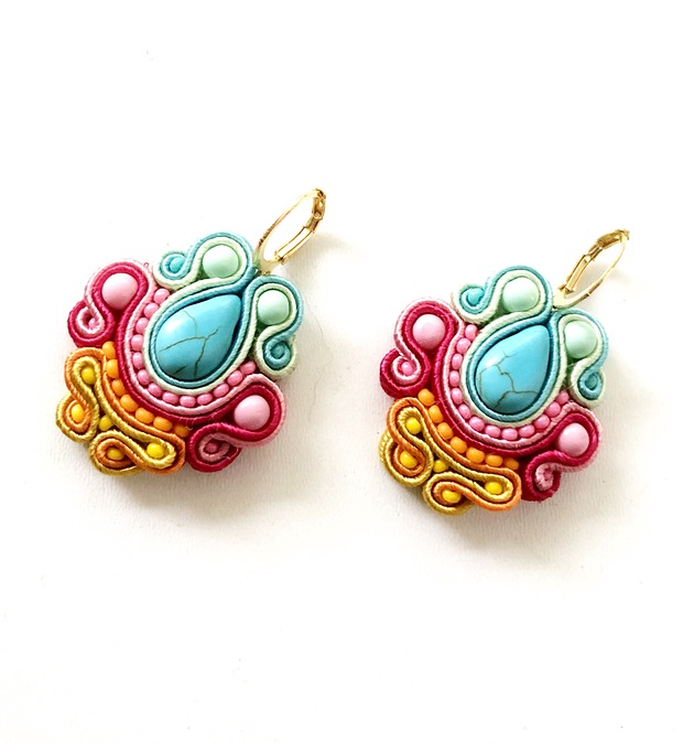 kolczyki soutache Sutaszowe kolczyki PORTALEGRE