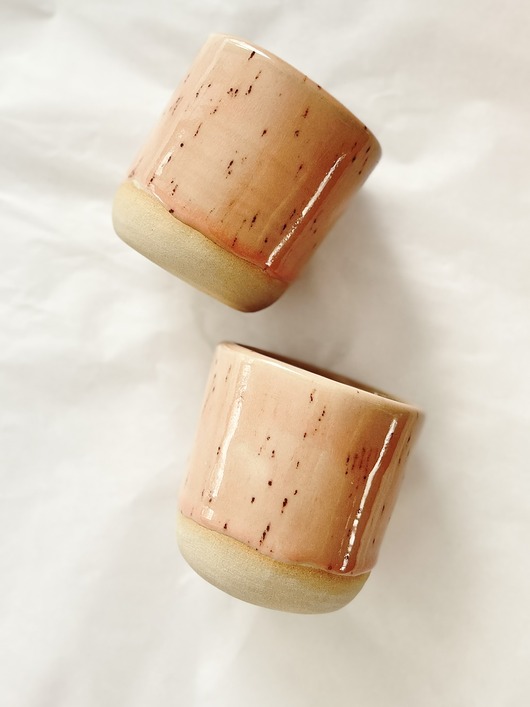 kubki Ceramiczna czarka, kubek -  różany pył