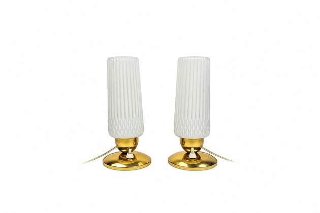 lampy stołowe Para lampek stołowych vintage z lat 60