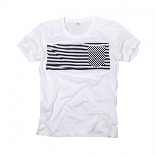 Stripes on stripes - organic t-shirt mmhm
