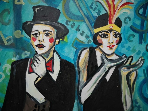 obrazy Obraz do salonu portret cabaret liza Minnelli money