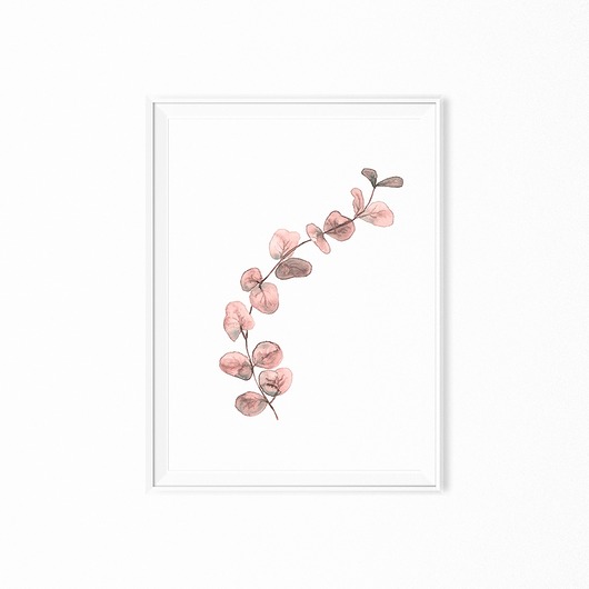 Plakat skandynawski botaniczny Liść myscandi
