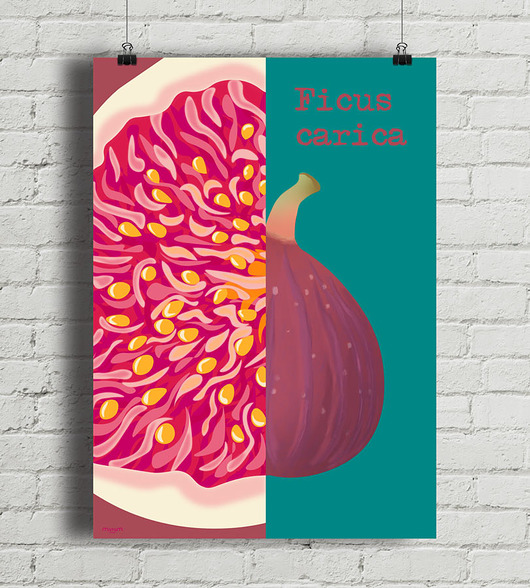 Figa - plakat fine art, giclee minimalmill