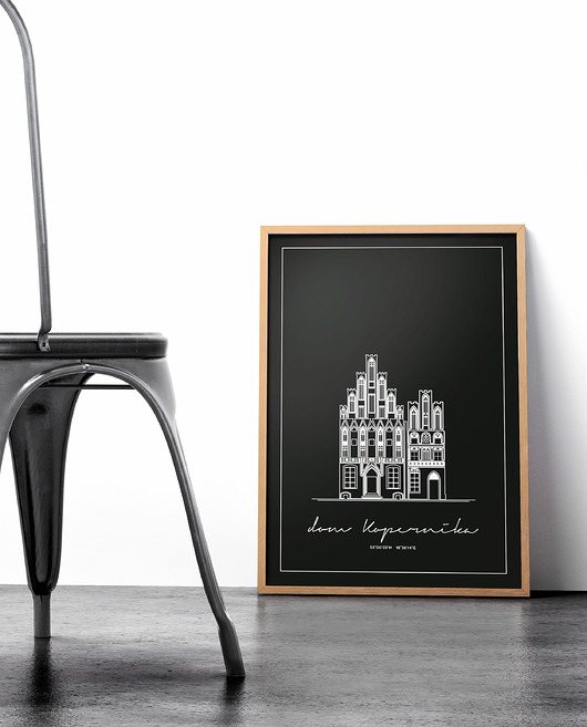 Plakat Architektura - Toruń -  Dom Kopernika Peszkowski Graphic