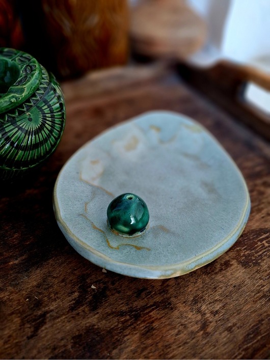 Podstawki pod kadzidełka Podstawka na kadzidło ceramiczna kadzielnica