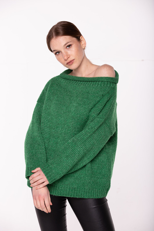 Sweter krótki UNDERWORLD zielony UNDERWORLD