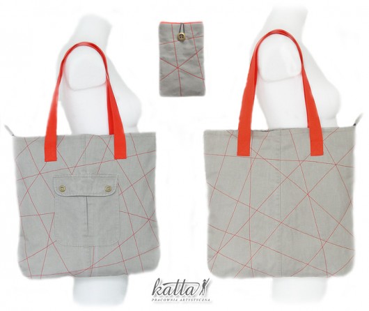 torba + etui  - w CZERWONEJ sieci torby katta