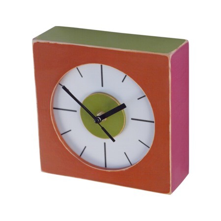 KwadrokOLOr multicolor Clock Wood Studio