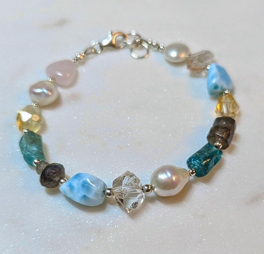 bransoletki srebrne Bransoletka intuicyjna (#3), srebrna