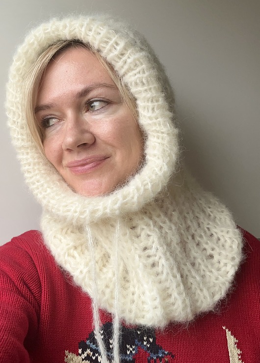 czapki damskie Kominiarka handmade kaptur