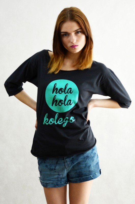 HOLA - oversize 3/4 czarna GAU great as You