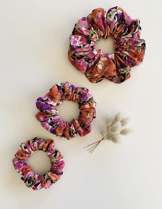 gumki do włosów Gumka do włosów Lena w kwiatuszki