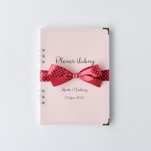 Planer ślubny organizer terminarz planner kokard Papiernik