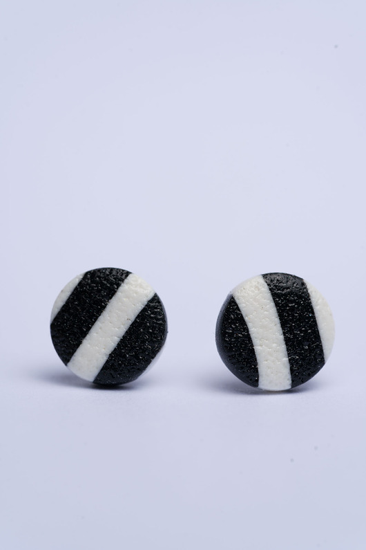 kolczyki z masy plastycznej Pojedyncze sztyfty pastylki