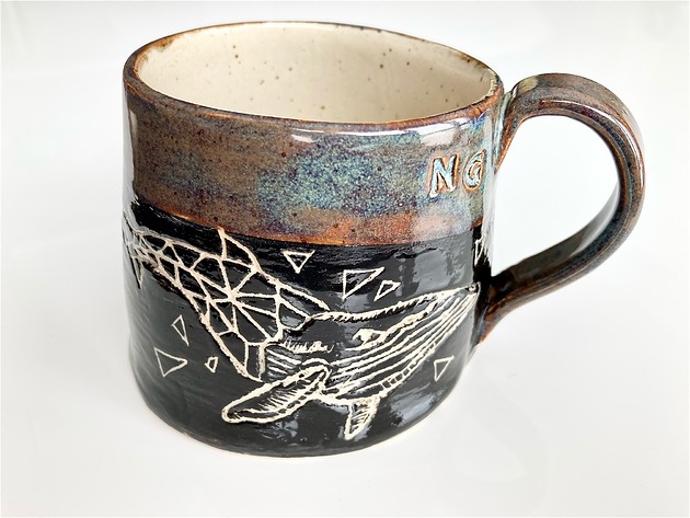 kubki Kubek ceramiczny "Wieloryb"