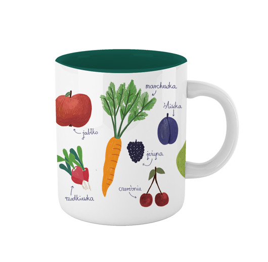 Kubek ceramiczny OWOCE I WARZYWA LOVE POLAND DESIGN