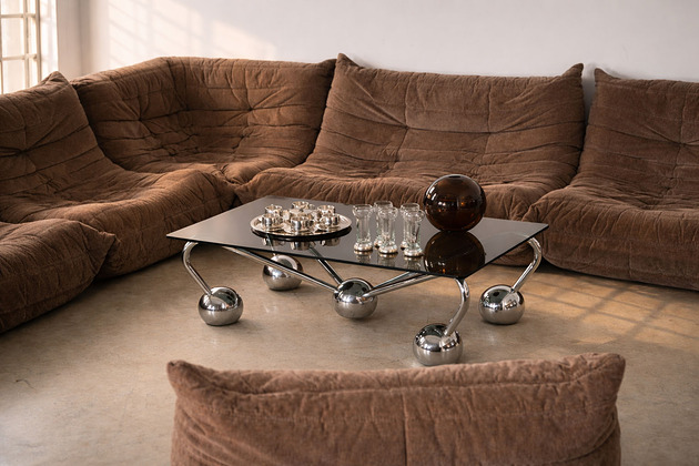 sofy i szezlongi Sofa Togo dwuosobowa, francuski design, lata 70, M Ducaroy, Ligne Roset