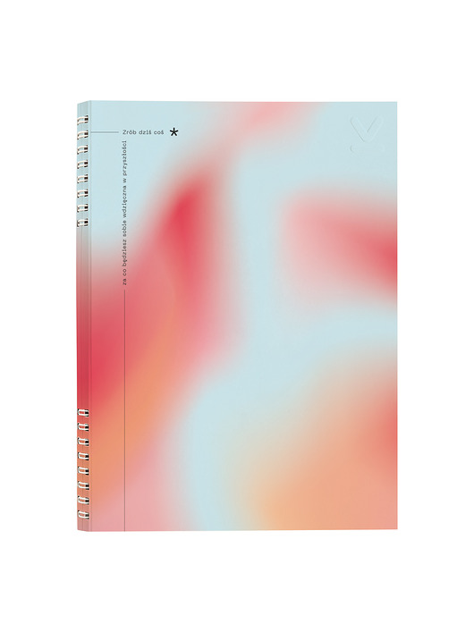 kalendarze i plannery NOTES GRADIENT DZIŚ  B5  160 stron  SZARE KRATKI
