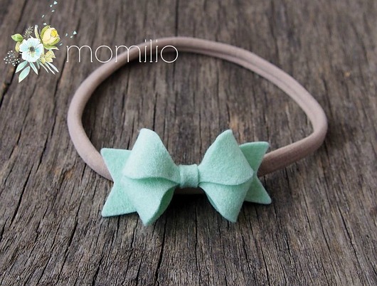 ozdoby do włosów dla dzieci Opaska do włosów Butterfly Bow Light Mint
