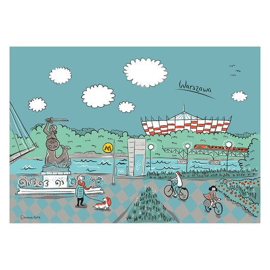 plakaty Plakat A4 Warszawa Stadion Narodowy