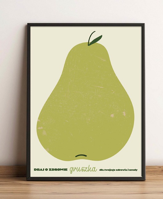 plakaty Plakat gruszka 50x70