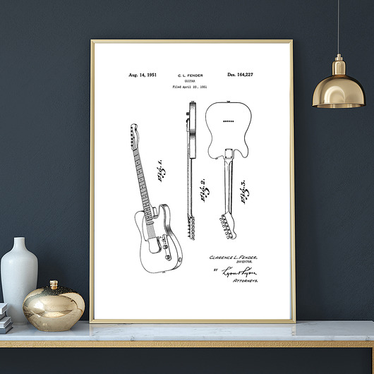 Plakat GUITAR PATENT muybien