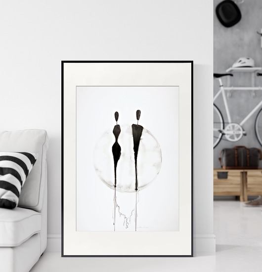 grafika 50X70 cm wykonana ręcznie, plakat Krystyna Siwek Art