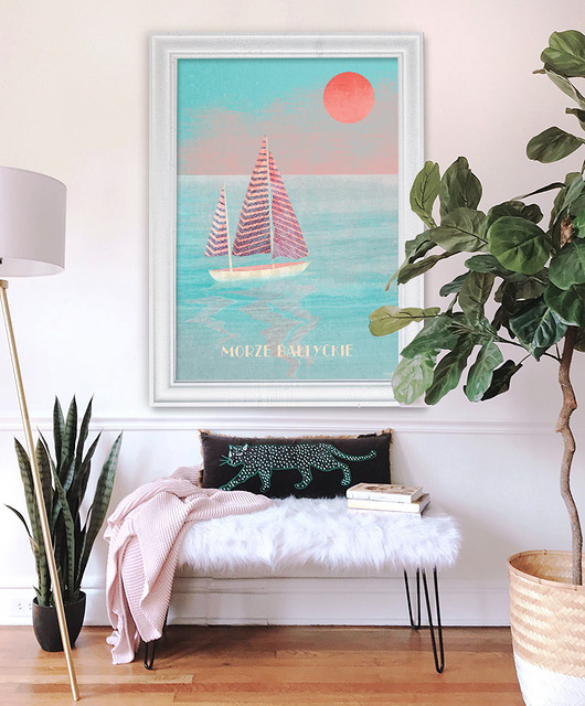 plakaty Plakat Morze Bałtyckie - żaglówka