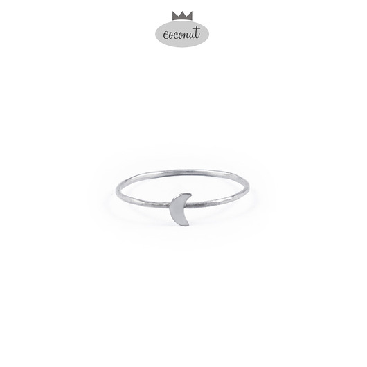 pierścionki srebrne Srebro: pierścionek SLIM MOON - KSIĘŻYC