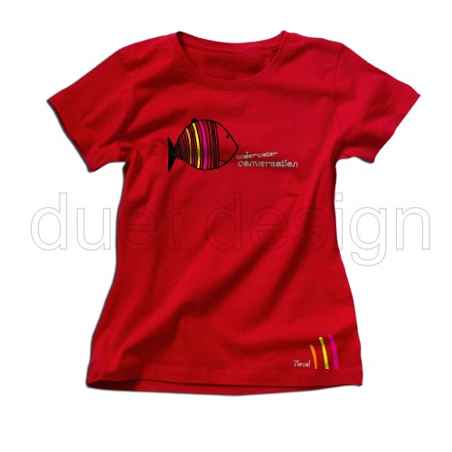 T-shirt Damski P_083 duet design Duet design