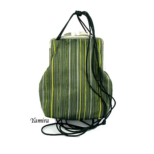 torebka :: green striped mini ::  yamira