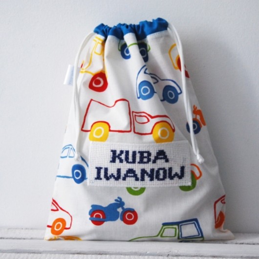 Woreczek przedszkolaka-z haftem craftKASIA