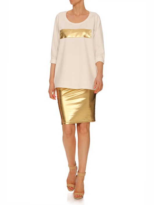 Bluza ecru Y700034_RAL9001_1021  YULIYA BABICH