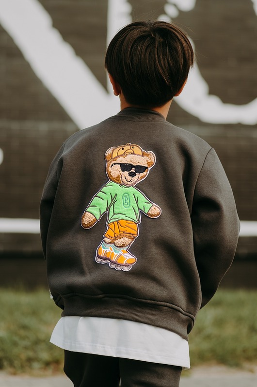 bluzy dla chłopców Bluza rozpinana Bart Teddy