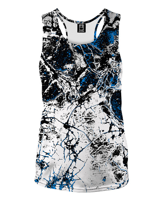 topy damskie DR.CROW Bokserka Damska Marble White