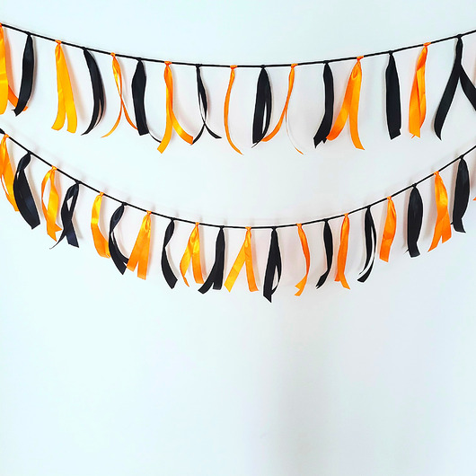 dodatki - różne Halloween 2026 Girlanda na imprezę do ogrodu- wstążki na sznurku 3,5m