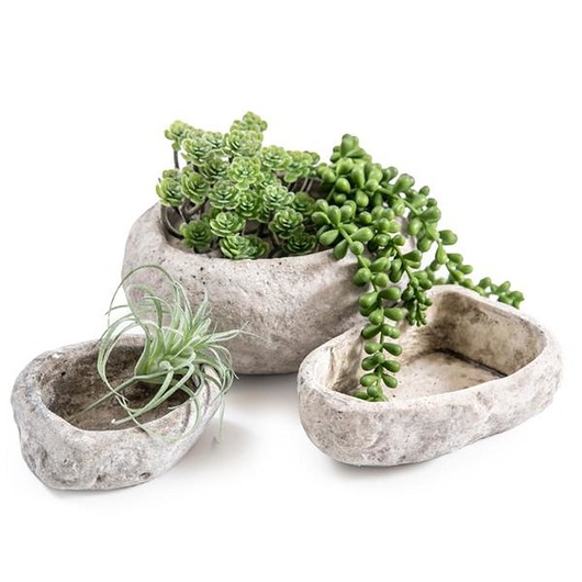 doniczki Osłonka jak kamień, poidełko poidło dla ptaków i pszczół 9x18x17cm