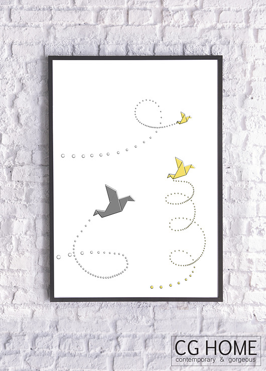 ORIGAMI fly fly grafika Cghome
