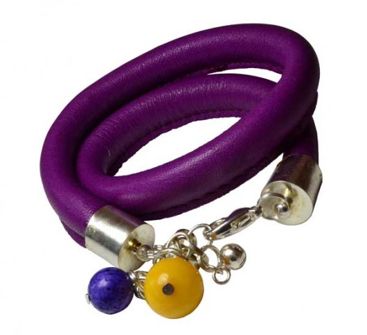 Bransoletka - Juicy Purple & Lemon Kat of Colours