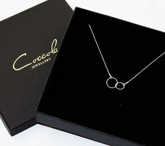 Naszyjnik "dwie karmy" - srebro 925 Coccola JEWELLERY