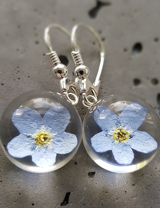 Kolczyki z niezapominajkami Grol Jewellery