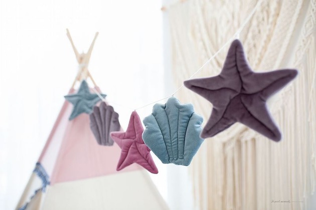 Girlanda muszle i rozgwiazdy Mermaid 200 cm COZY and DOZY