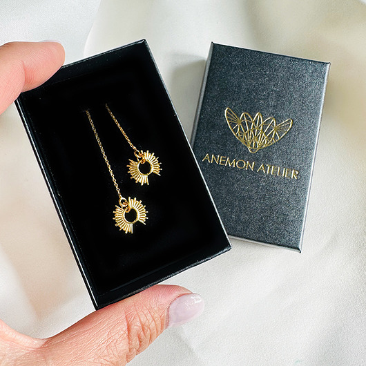 kolczyki pozłacane Złote KOLCZYKI , długie wiszące kolczyki