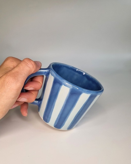 kubki Kubek ceramiczny PASKI