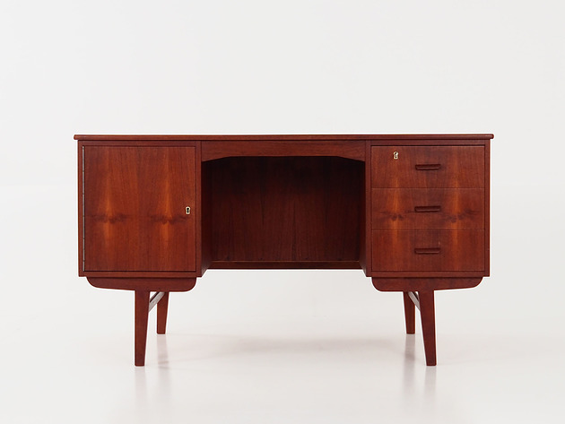biurka Biurko tekowe, duński design, lata 70, produkcja: Dania