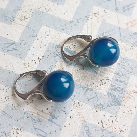 Kule niebieskiego agatu Ikati Jewellery