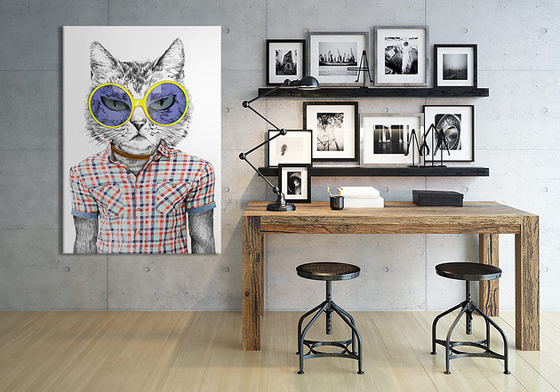 obrazy Obraz na płótnie Koci styl 60x80