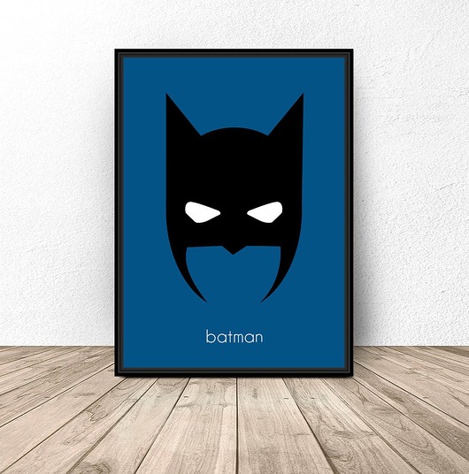 plakaty Plakat z postacią Batmana A4 (210mm x 297mm)
