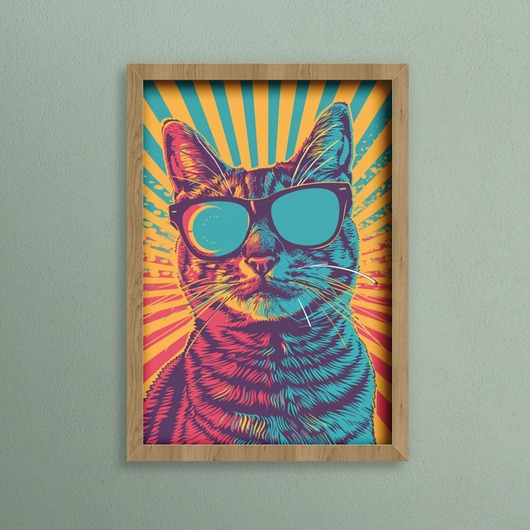 plakaty Plakat - Cool cat